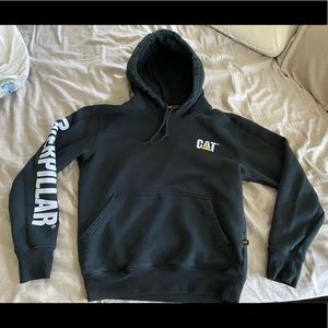 CAT Hoodie Men’s Small Caterpillar Equipment Black